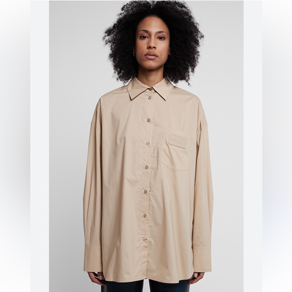 Remain Organic Poplin Oversized Shirt Scandinavian Minimalist Nordic Minimalist